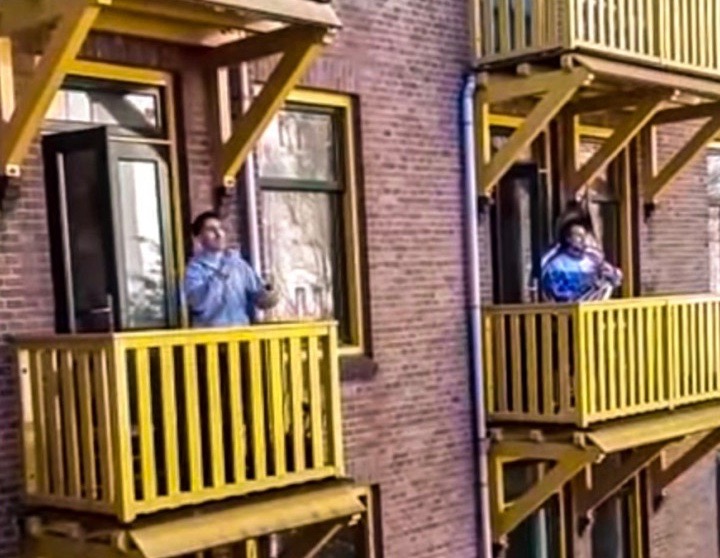 Conservatoriumstudenten geven balkonconcert